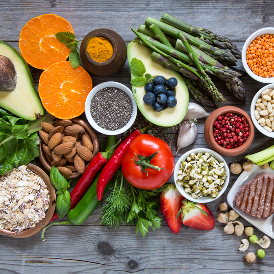 Verschiedene Lebensmittel